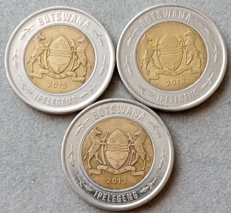 2013 Botswana 2 Pula