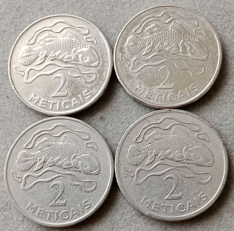 2006 Mozambique 2 Meticals x4
