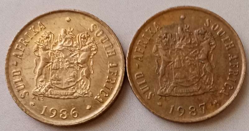 1986 & 1987 Republic 1c set