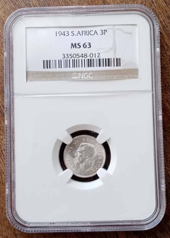 1943 Union silver tickey NGC MS63