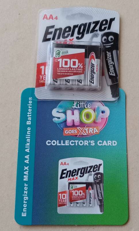 Checkers Little Shop goes Xtra Energizer batteries incl.card