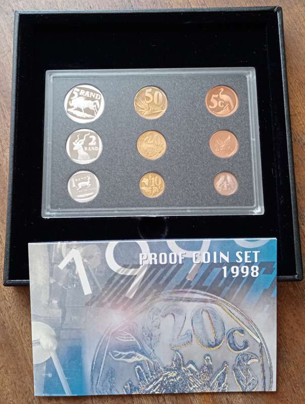 1998 Republic proof set in box (mintage: 3051).