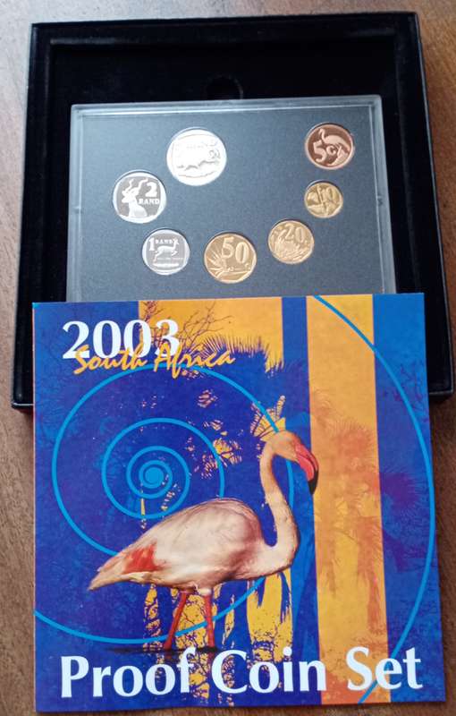 2003 Republic proof set in box (mintage: 2356).