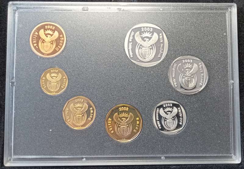 2003 Republic proof set in box (mintage: 2356).