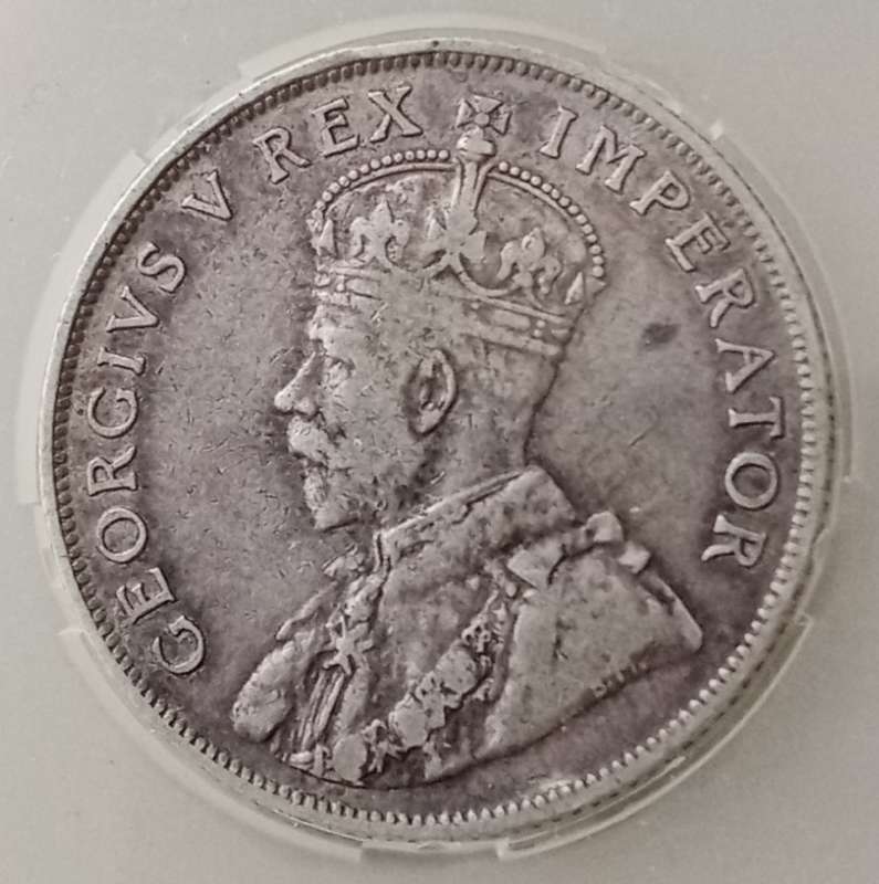 1923 Union silver 2 Shillings SANGS VF25