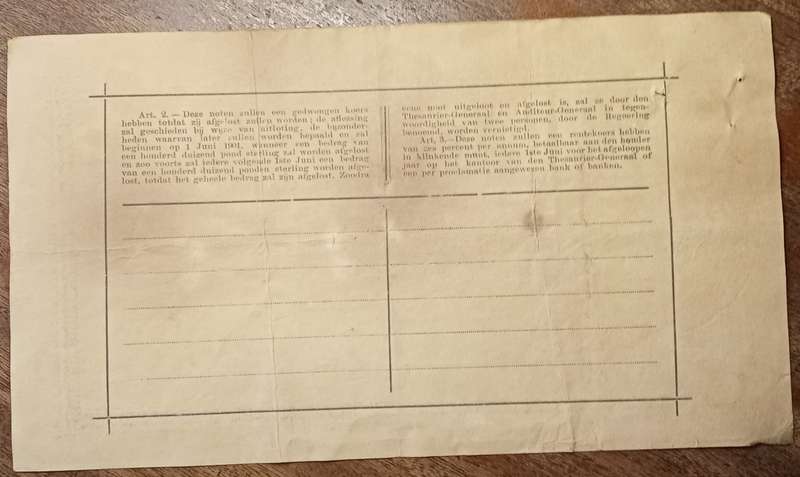 1900 ZAR Pretoria een pond Gouvernements noot