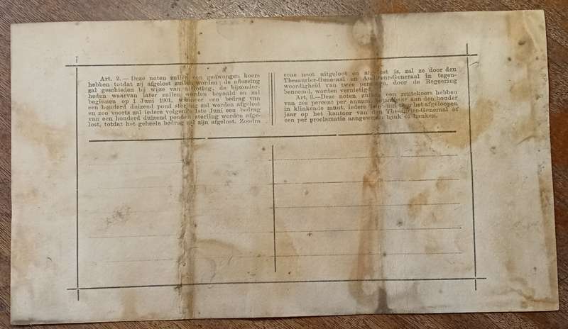 1900 ZAR Pretoria een pond Gouvernements noot.