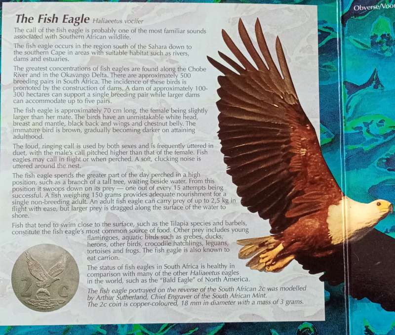 1995 Brilliant uncirculated Mint coin set (Fish Eagle)