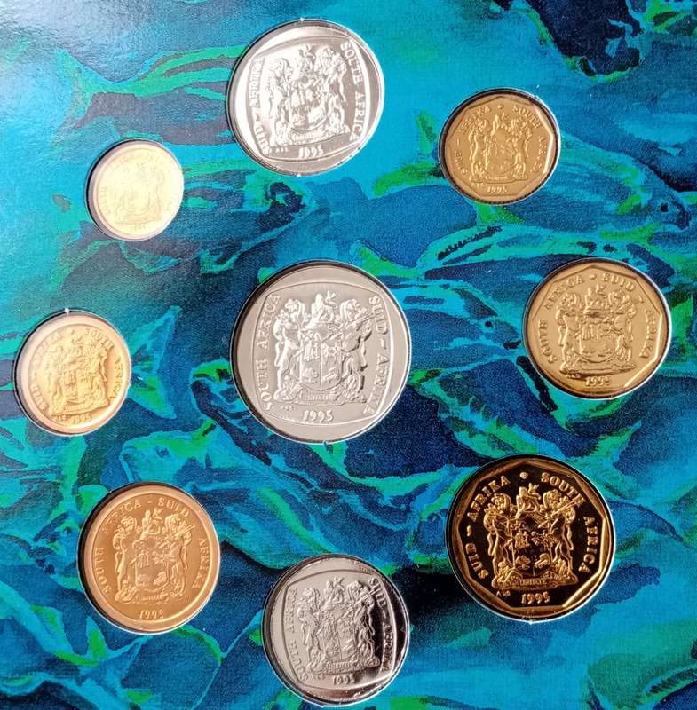 1995 Brilliant uncirculated Mint coin set (Fish Eagle)