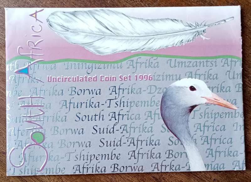 1996 Uncirculated Mint pack set (Blue Crane).