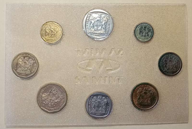 1991 Republic uncirculated Mint pack (R2-1c) mintage: 15000