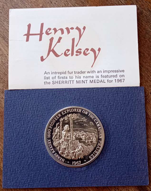 1967 Canada Henry Kelsey pure nickel Sherritt Mint medal