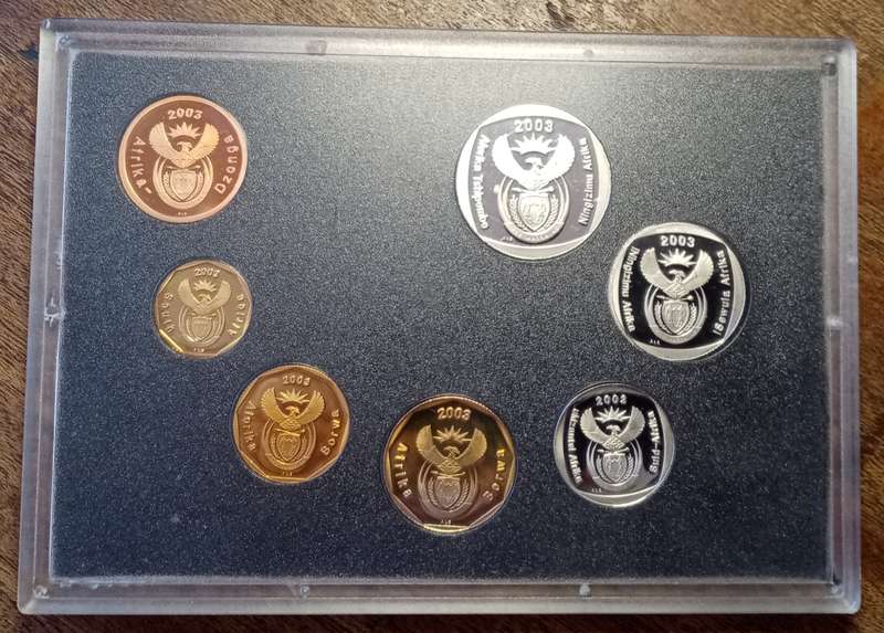 2003 Republic proof set in case