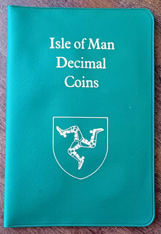 1976 Isle of Man 6 coin uncirculated set in wallet