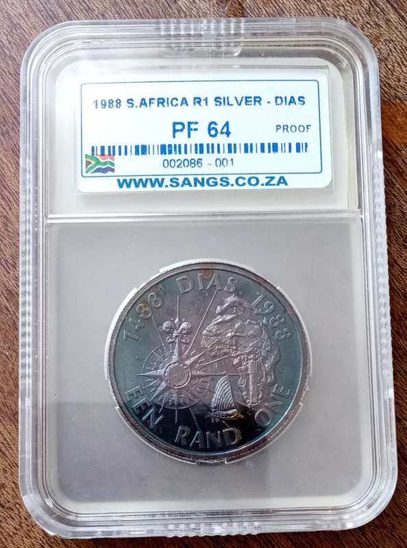 1988 Dias proof silver R1 SANGS PF64