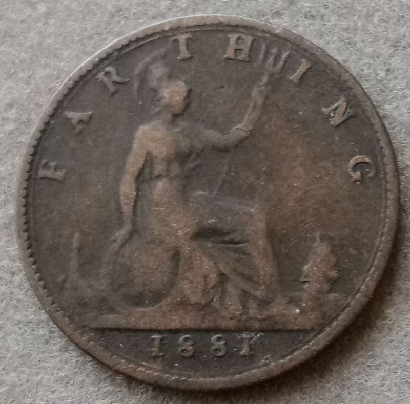 1881 British farthing