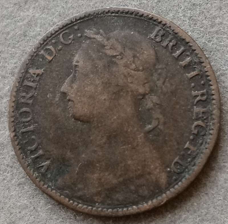 1881 British farthing