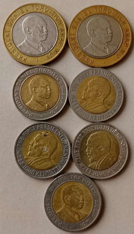 Lot of x7 Kenyan coins