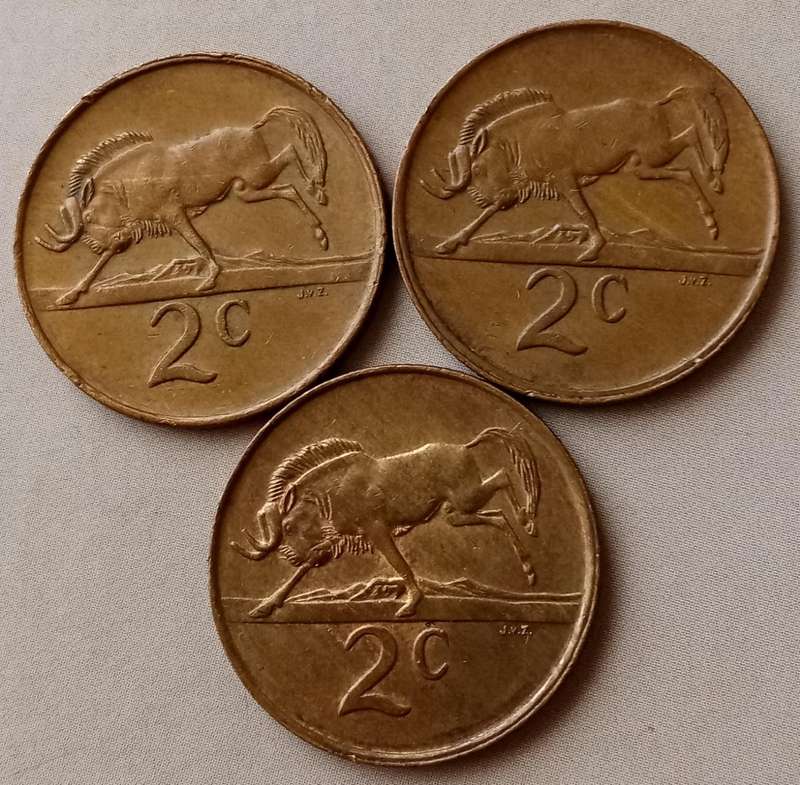 1988-1990 Republic 2c set in sequence