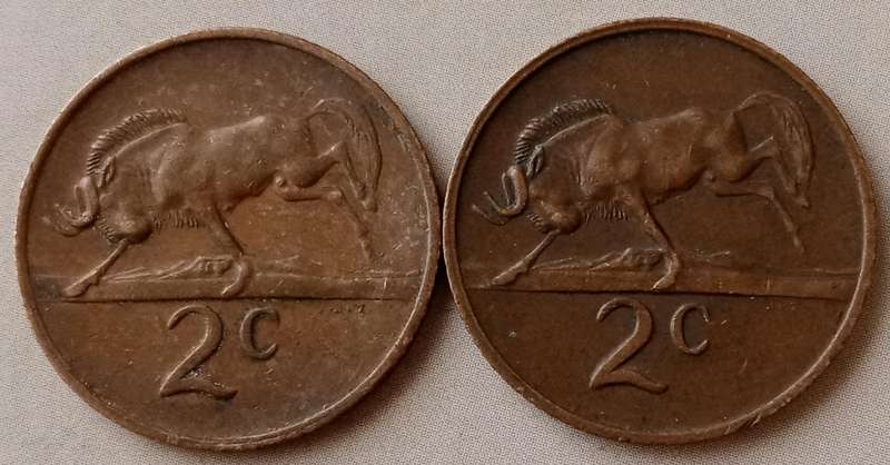 1970 and 1971 Republic 2c set