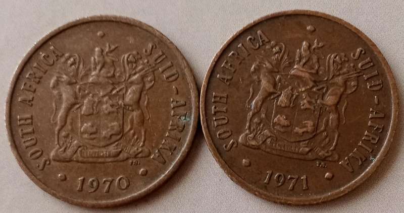 1970 and 1971 Republic 2c set