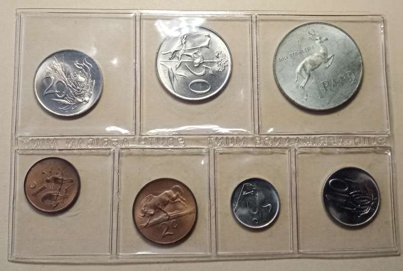 1968 Afrikaans uncirculated Mint pack incl.silver R1 (mintage: 22100)