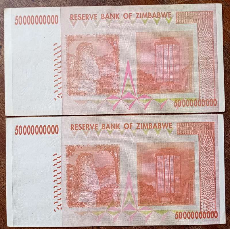 2008 Zimbabwe 50 Billion dollars note