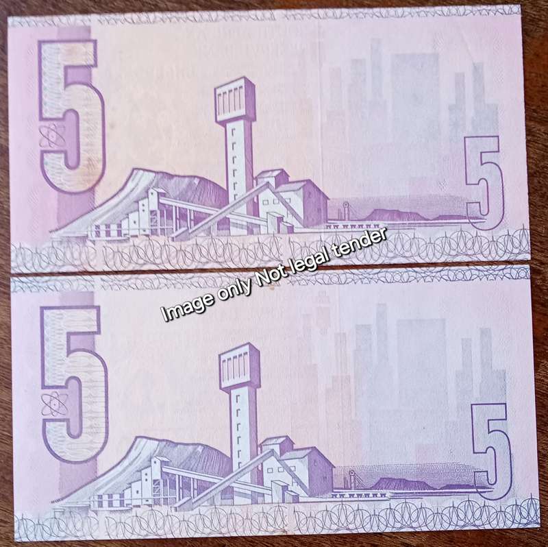 1990/1980s R5 note set in high grade