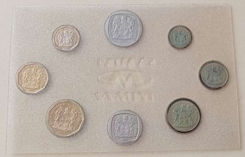1991 Uncirculated Mint pack (R2-1c) mintage: 15000