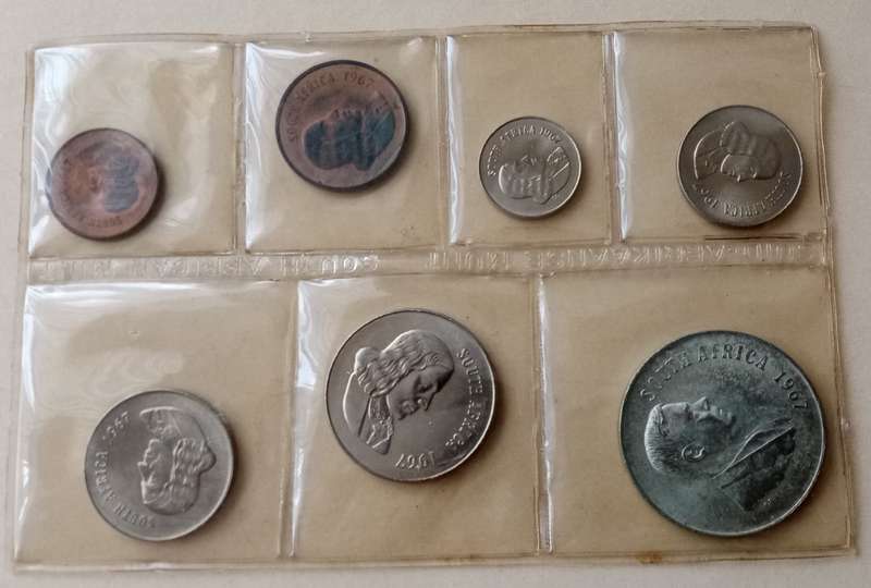 1967 English uncirculated Mint pack incl.silver R1 (mintage: 20000)