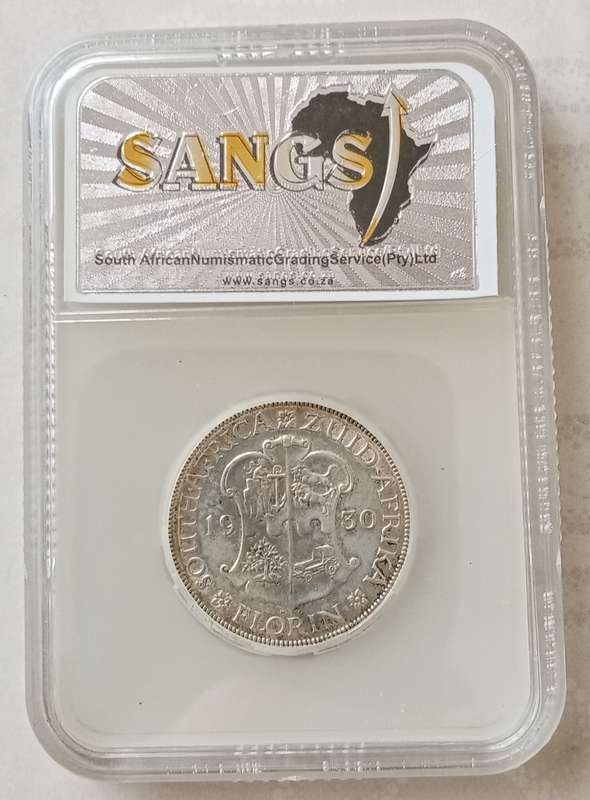 1930 Union silver 2 Shillings SANGS VF Details
