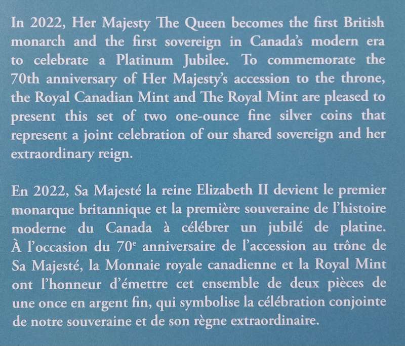 2002 Queen Elizabeth II Platinum Jubilee proof 1oz silver coin set in case (mintage: 5500)