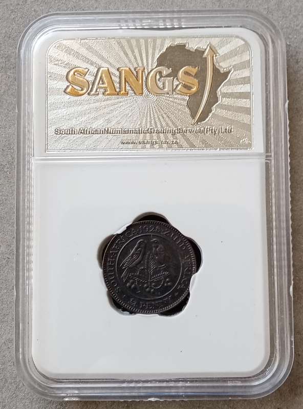 Lower mintage 1928 union 1/4 Penny SANGS AU58 (High grade)