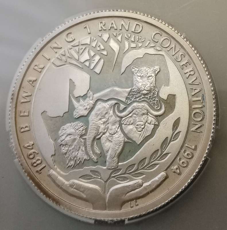 1994 Conservation proof silver R1 SANGS PF66