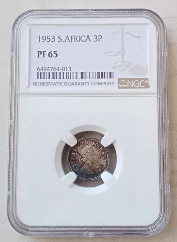1953 Union proof silver tickey NGC PF65
