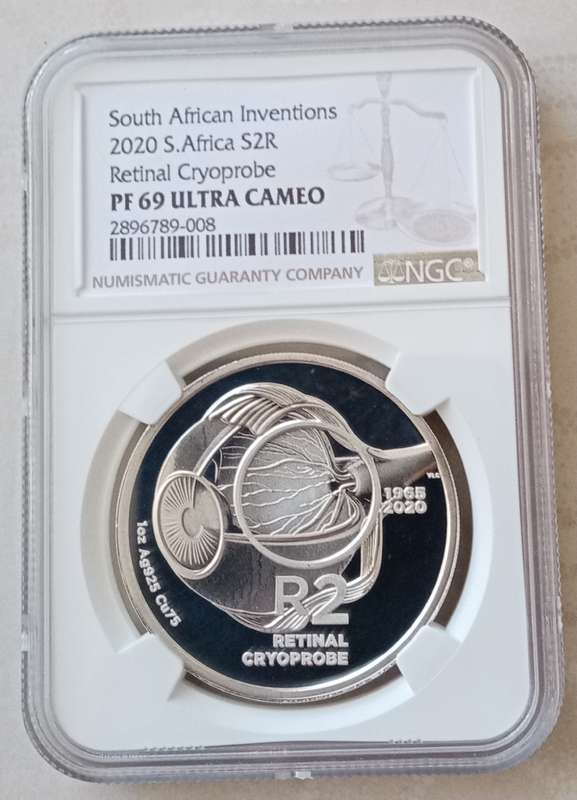 Scarcer 2020 Republic 1oz proof silver R2 NGC PF69 UC - Retinal Cryoprobe