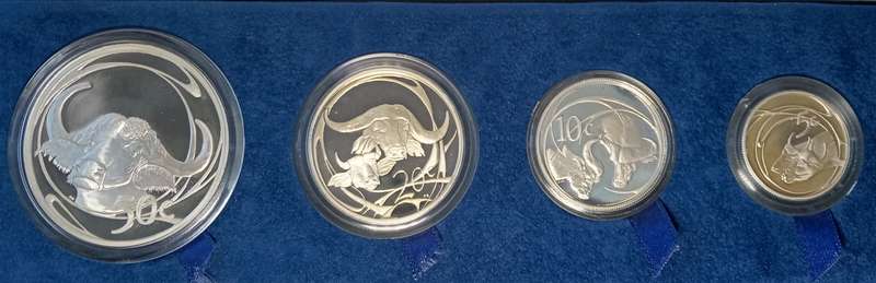 Nice 2001 Wildlife silver proof set (African Buffalo) in case incl.certificate