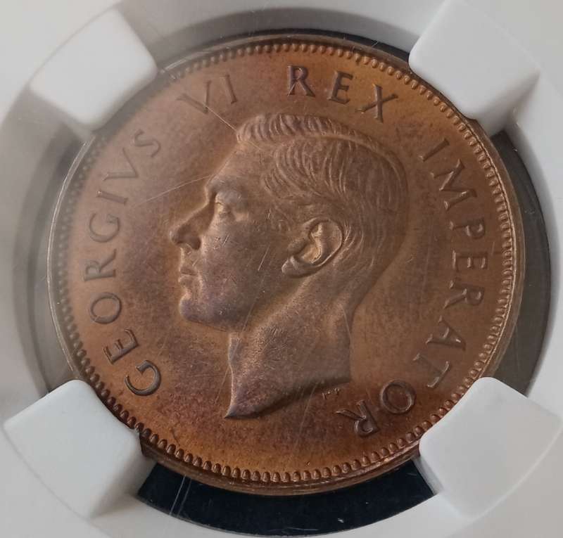 1947 Union proof 1/2 Penny NGC PF65 RB (mintage: 2600)