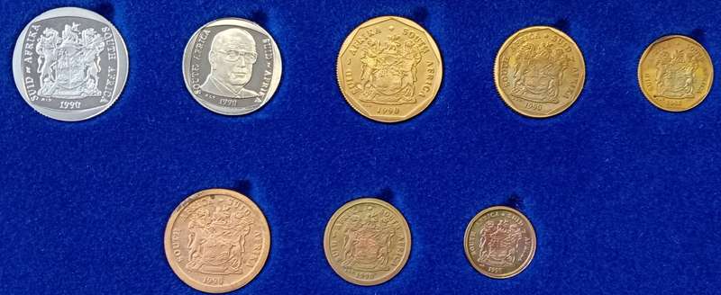 1990 Republic proof set (R2-1c) in box (mintage: 10239)