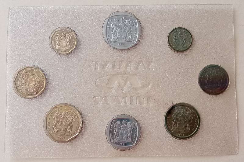 1991 Republic uncirculated Mint pack (R2-1c) mintage: 15000.