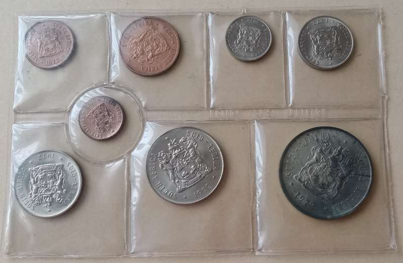 1972 Republic uncirculated Mint pack (R1-1/2c) incl.silver R1.