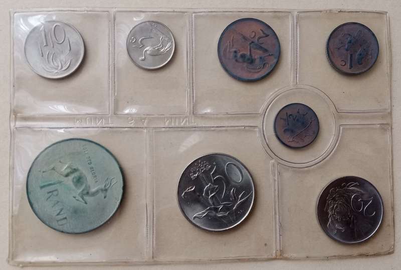 1970 Republic uncirculated Mint pack set (R1-1/2c) incl.silver R1 (mintage: 20000)