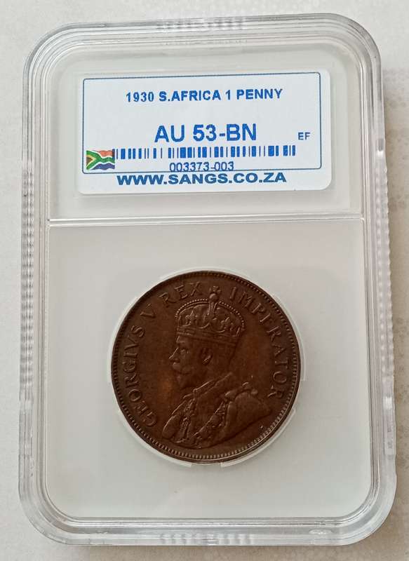 Nice 1930 union penny SANGS AU53 BN