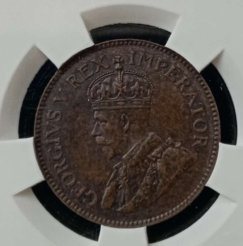 Lower mintage 1924 Union 1/4 Penny SANGS MS63 BN