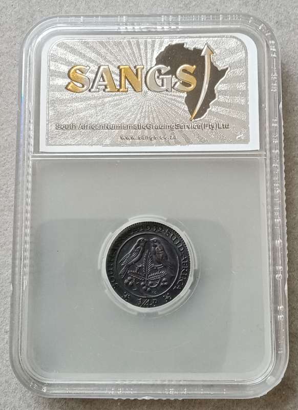 Nice 1932 Union 1/4 penny SANGS MS61