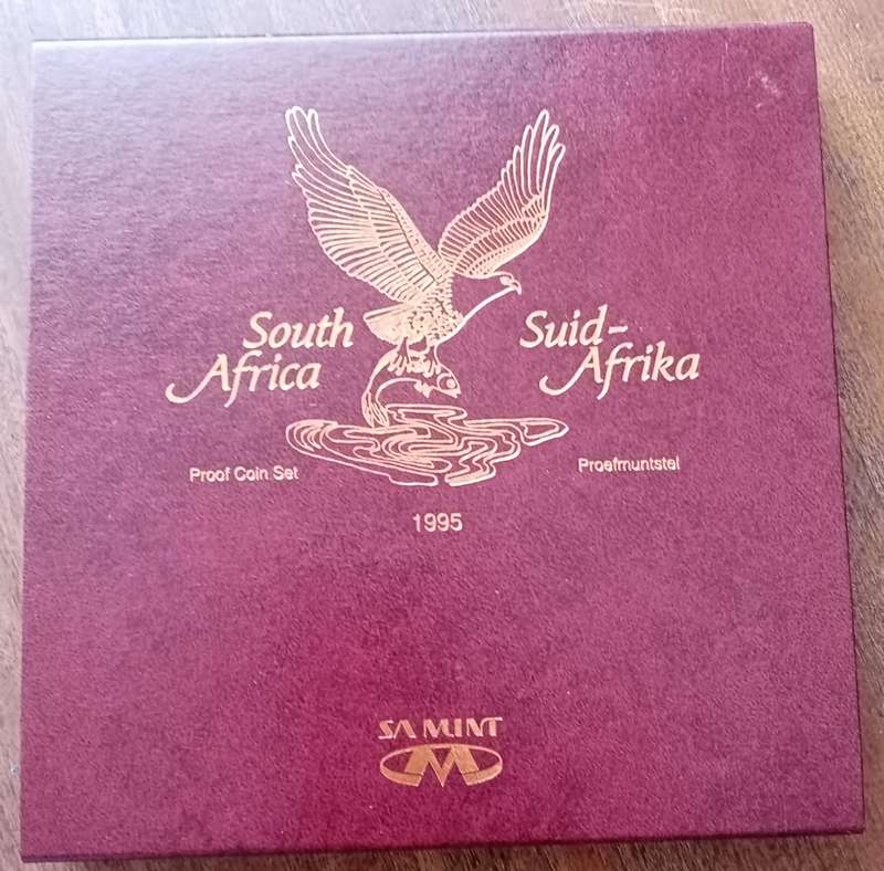 1995 Republic short proof set in box (mintage: 5816)- Fish Eagle