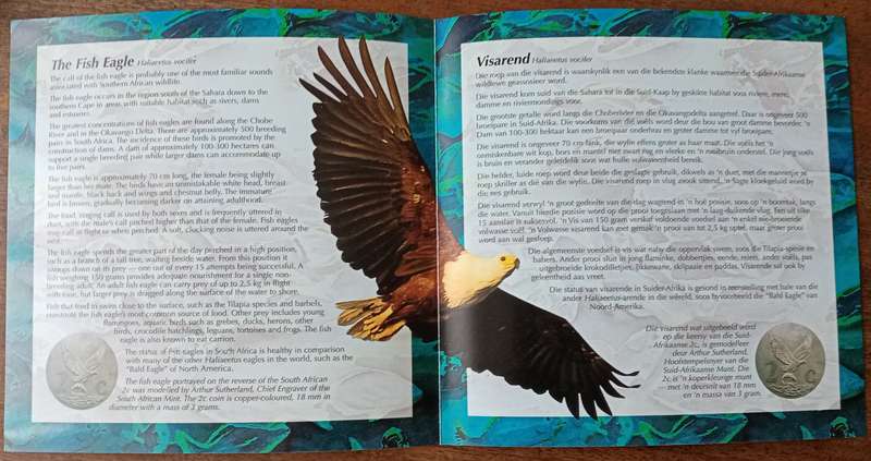 1995 Republic short proof set in box (mintage: 5816)- Fish Eagle