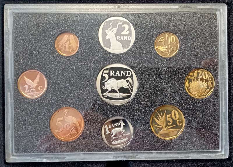 1995 Republic short proof set in box (mintage: 5816)- Fish Eagle