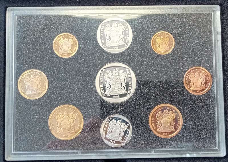 1995 Republic short proof set in box (mintage: 5816)- Fish Eagle