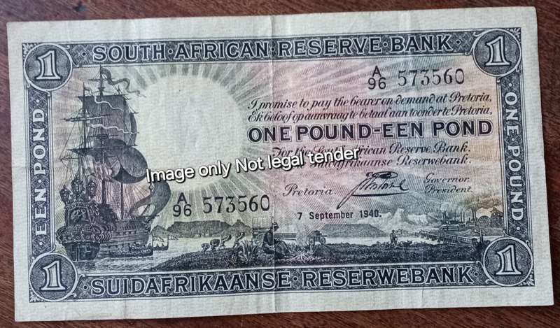 1940 J.Postmus 1 Pound note